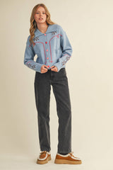 Cropped Western Cardigan