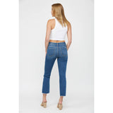 MID RISE BOOT CUT CROP: MEDIUM BLUE / 29
