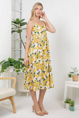 Lemon Print Cami Dress