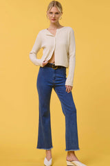 MCP3113-Soft Washed High Waisted Flare Pants 4th of july: Fade Olive / L