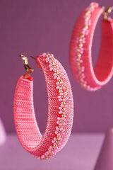 Thread Wrapped Hoop Earring : MULTI(GDMLT)