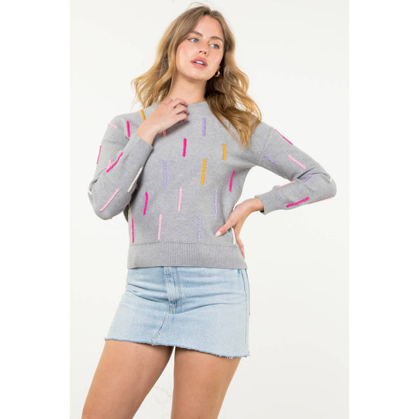 Knitted Detail Sweater