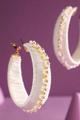Thread Wrapped Hoop Earring : FUCHSIA(GDFUS)
