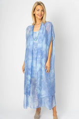 T/D silk Cardigan: Anis