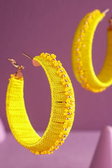 Thread Wrapped Hoop Earring : FUCHSIA(GDFUS)
