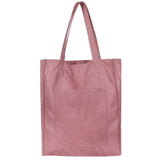 Margie Handcrafted Leather Tote Bag: Aqua