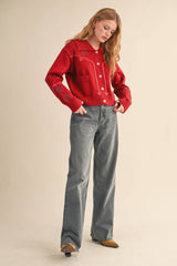 Cropped Western Cardigan