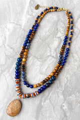 Becca Necklace - Navy