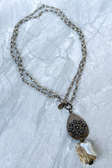 Choose Happy Necklace in Bronze