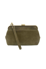Vivie Frame Convertible Crossbody/Wristlet: L8194-03 Olive