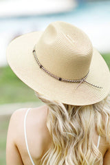 Braided Double Band Panama Hat: DARK NATURAL / 2 / ONE SIZE (OS)