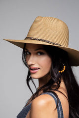 Braided Double Band Panama Hat: NATURAL / 2 / ONE SIZE (OS)