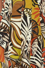 A printed woven romper - IP9306: BROWN MULTI / Contemporary / M