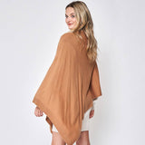 Solid Wrap Poncho