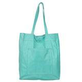Margie Handcrafted Leather Tote Bag: Tomato