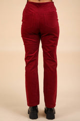 Velvet Boot Cut Pants