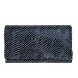 Gio Handcrafted Leather Wallet: Steel