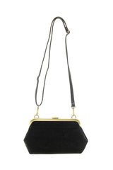 Velvet Vivie Frame Lock Convertible Crossbody/Wristlet: L8250-23 Deep Emerald
