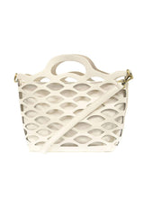 River Laser Cut Tote: L8124-11 Turquoise