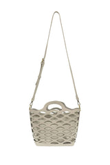 River Laser Cut Tote: L8124-10 Grey