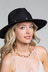 Braided Double Band Panama Hat: DARK NATURAL / 2 / ONE SIZE (OS)