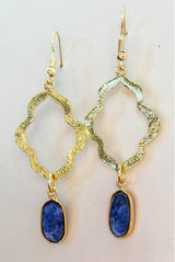 Laurel Earrings: Labradorite