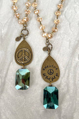 Breathe Necklace in Bronze