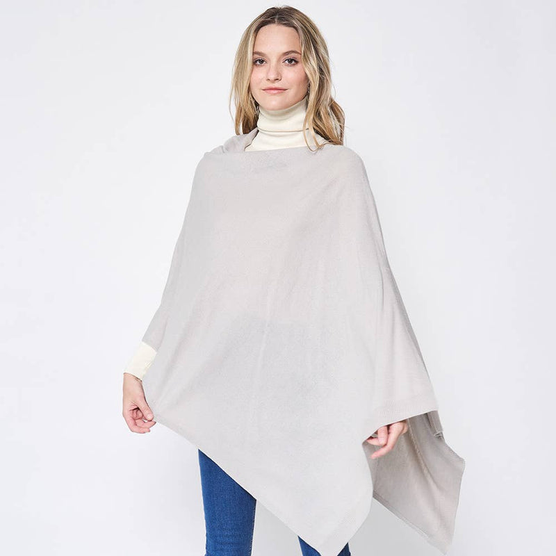 Solid Wrap Poncho