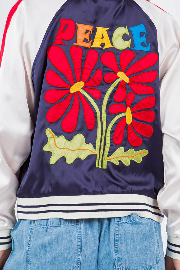 Reversible Peace Flower Jacket