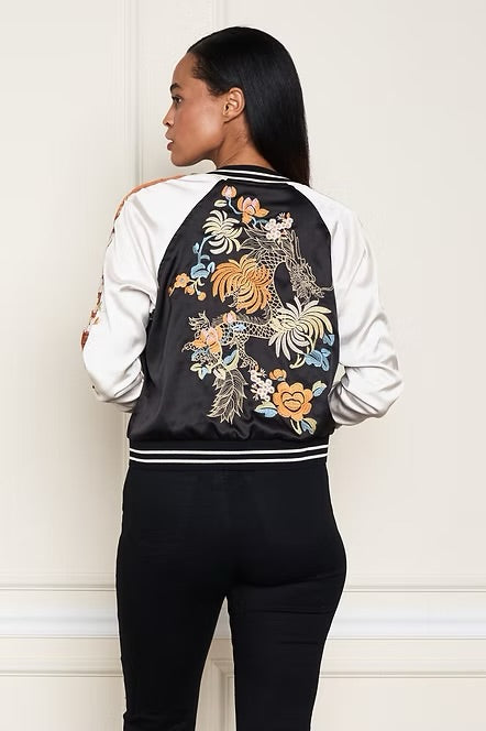 Rust Reversible Satin Jacket