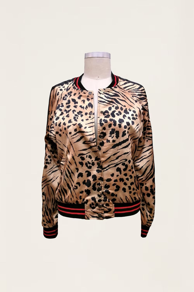Rose and Tiger Reversible Jacket
