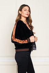 Velvet Reversible Bomber Jacket