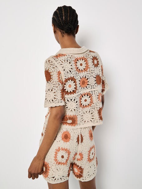 Crochet Cardigan Top