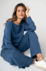 Long Sleeve Boat Neck Top