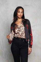 Rose and Tiger Reversible Jacket