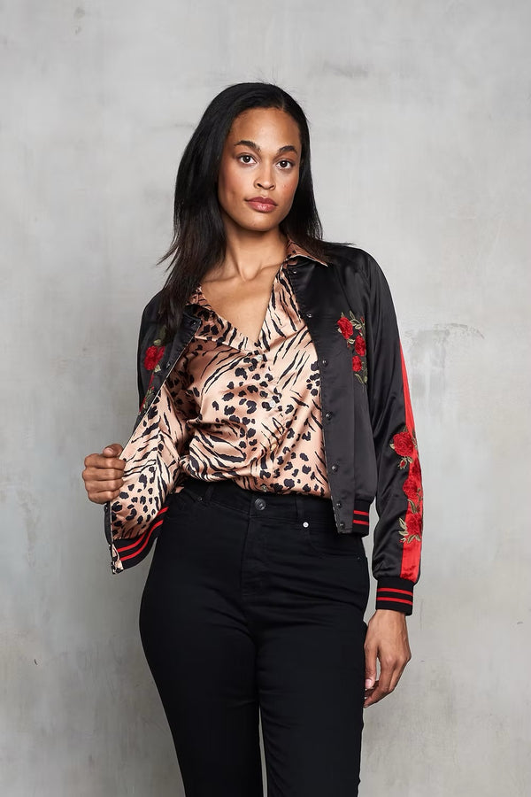 Rose and Tiger Reversible Jacket