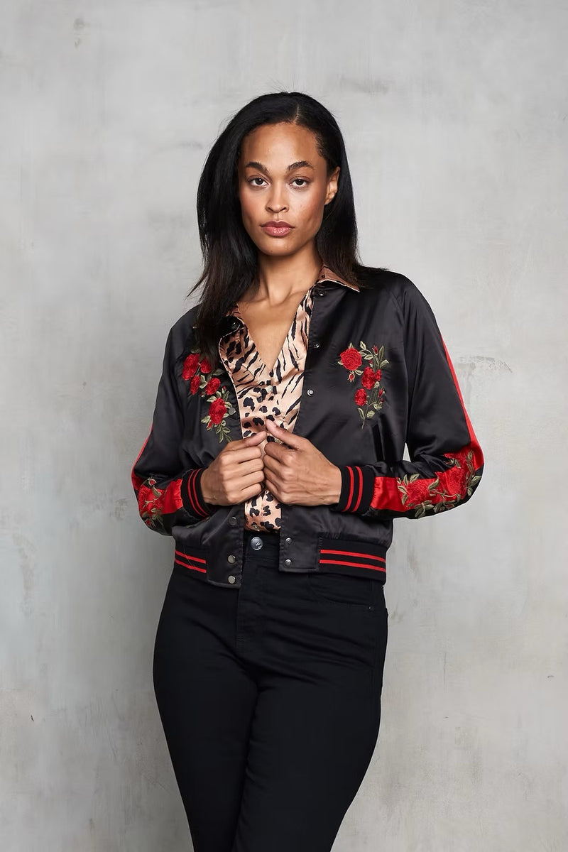Rose and Tiger Reversible Jacket