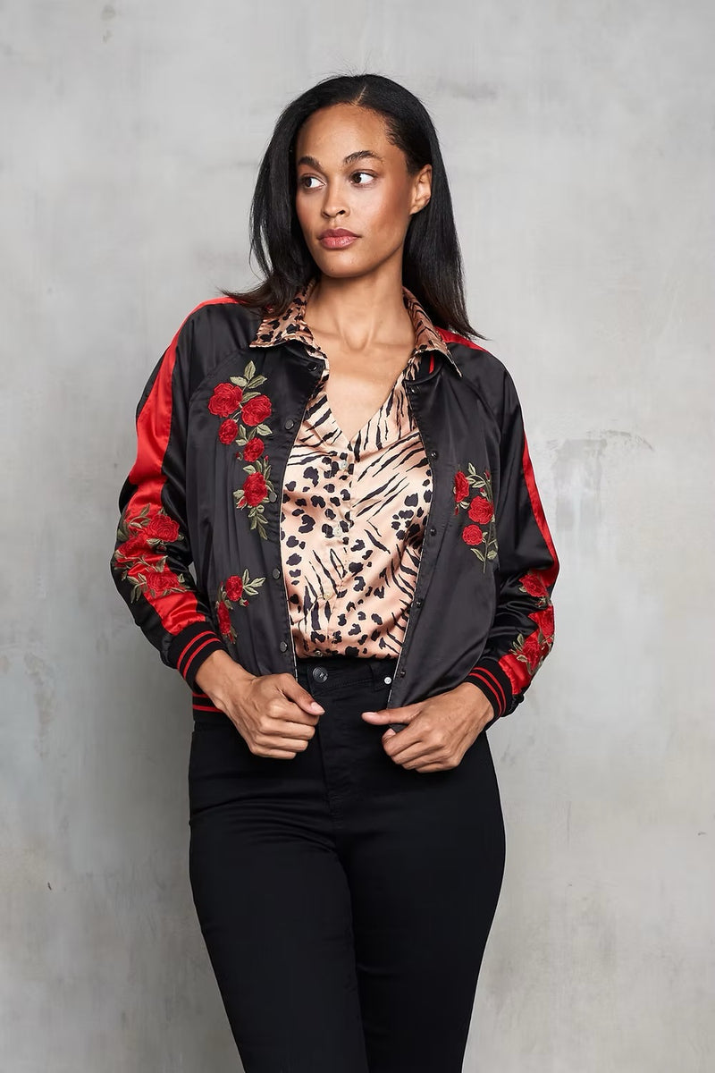Rose and Tiger Reversible Jacket