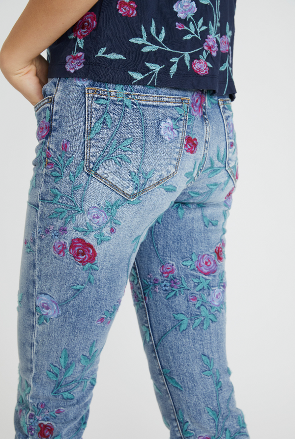 Bold Blossoms Bootcut Jean