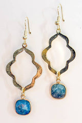 Laurel Earrings: Amazonite