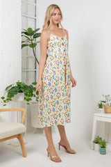 Strawberry Garden Print Cami Dress