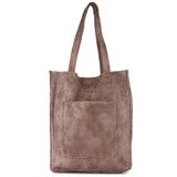 Margie Handcrafted Leather Tote Bag: Tomato