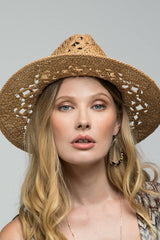 Open-Weave Panama Hat: DARK NATURAL / 2 / ONE SIZE (OS)