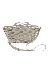 River Laser Cut Tote: L8124-11 Turquoise