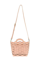 River Laser Cut Tote: L8124-11 Turquoise