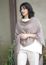 Cashmere Poncho Mocha : Mocha