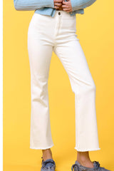 MCP3113-Soft Washed High Waisted Flare Pants 4th of july: Fade Olive / M