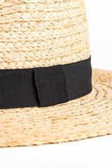 Straw Panama Hat: NATURAL / OS