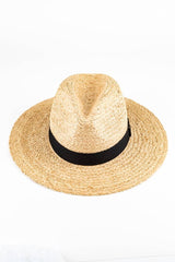 Straw Panama Hat: NATURAL / OS