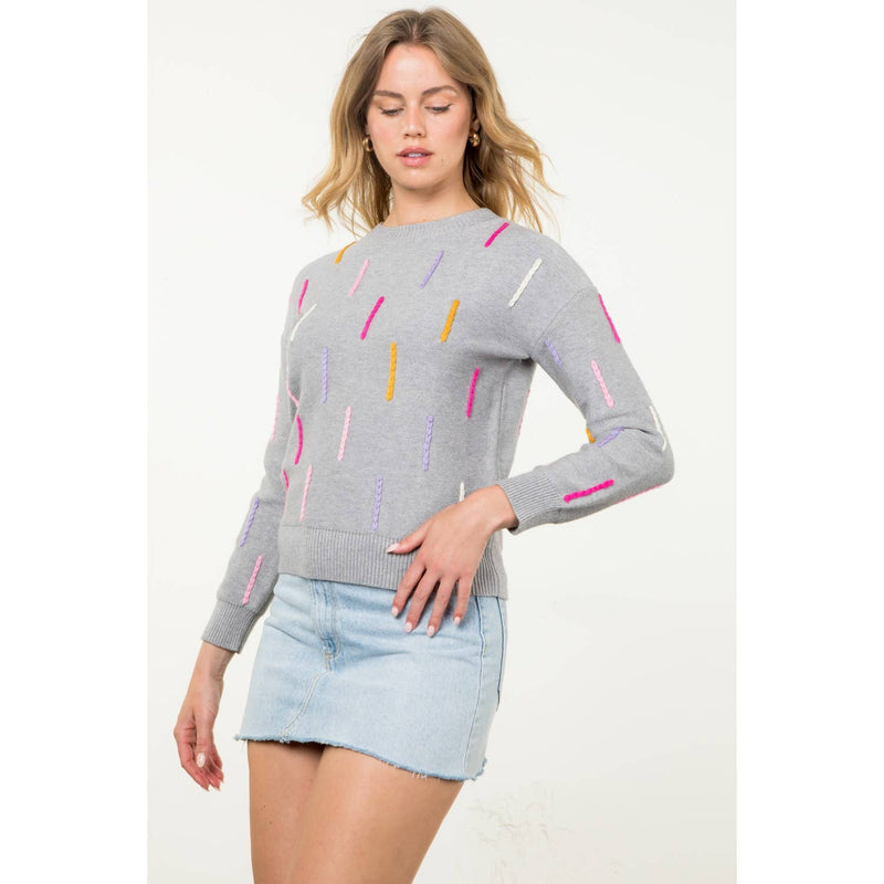 Knitted Detail Sweater